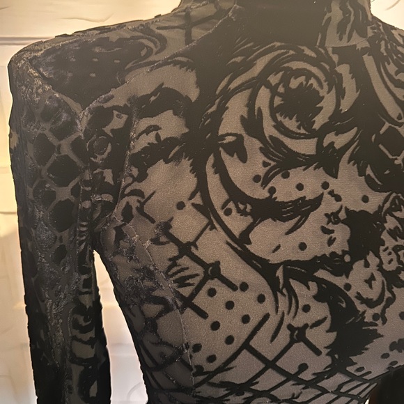 NWT Balmain H&M Black Velvet Blouse - Picture 2 of 11